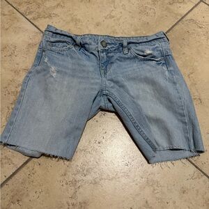 American Eagle Outfitters Distressed Blue Jean Shorts